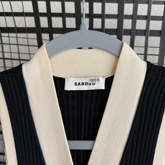 Sandro Gabriella Rib knit maxi dress US 4 - Picture 4 of 11